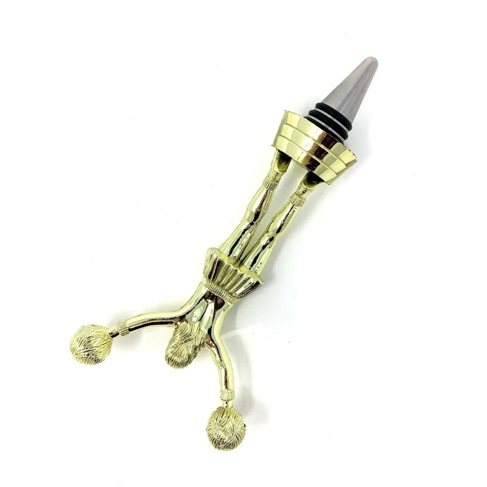 Handmade Bottle Stopper made from Repurposed Cheerleader Trophy